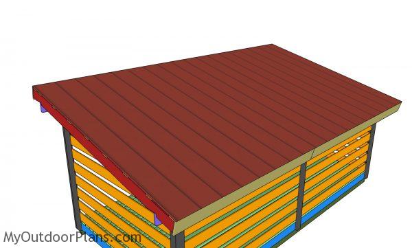 Fitting the roofing sheets