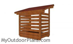1 cord Wood Shed - back view