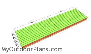 Floor slats - 4x16 shed