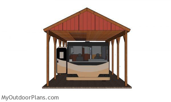 How to build a RV carport - plans