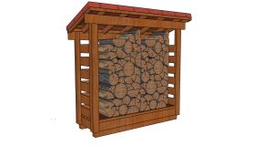 2×6 Half Cord Firewood Shed Plans