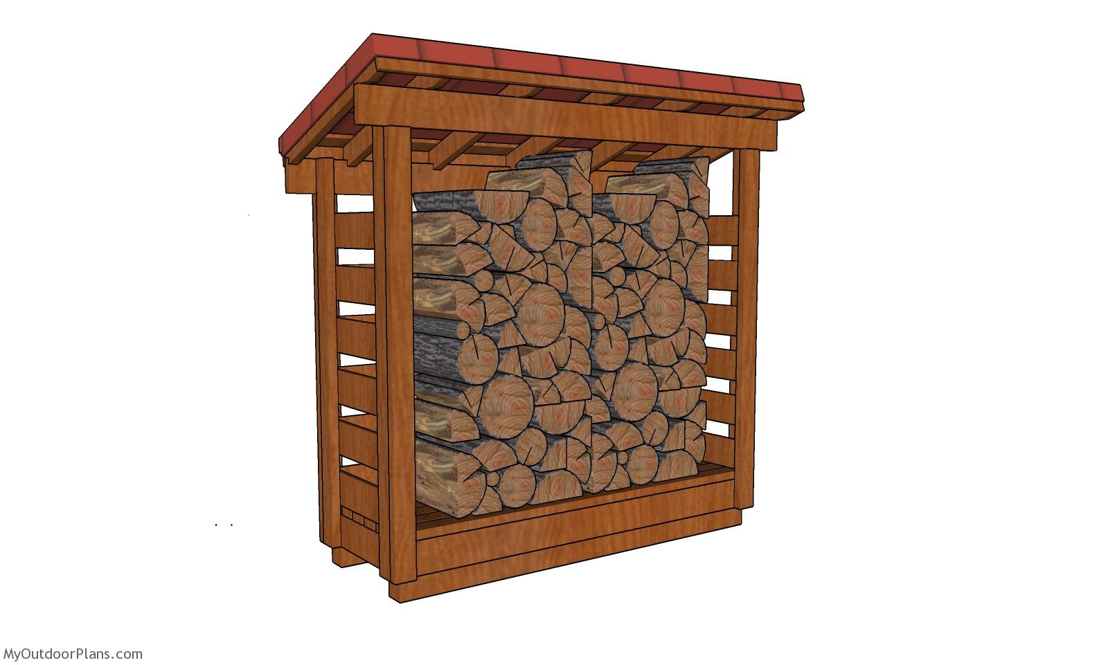 2×6 Half Cord Firewood Shed Plans