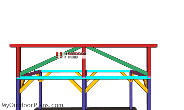 Diagonal-braces-for-ridge-beam