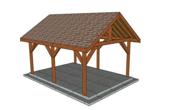 14x18 Gable Pavilion Plans diy