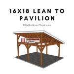 16x18-Lean-to-Pavilion-Plans---Featured-image