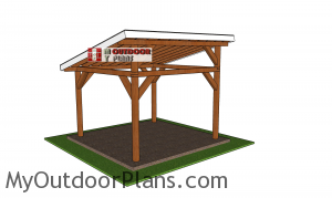 12x12-Lean-to-Pavilion-Plans---back-view