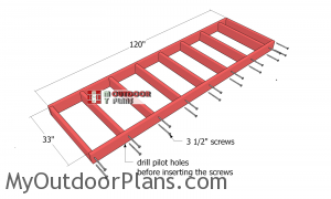 Assembling-the-floor-frame---3x10-wood-shed