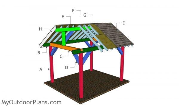 10×12 Gable Pavilion Roof | MyOutdoorPlans