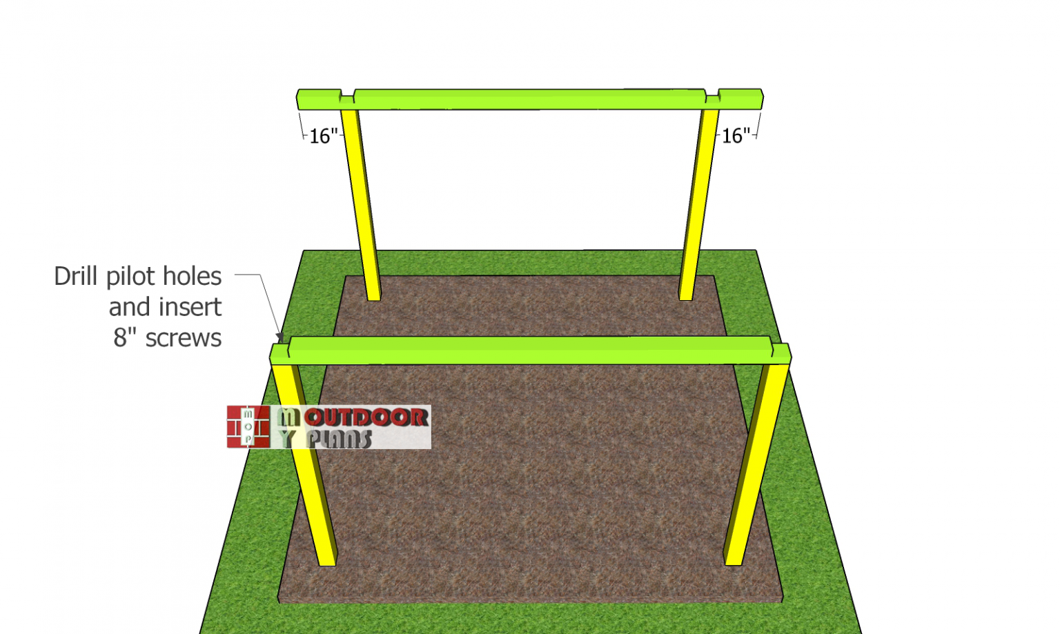 12×12 Lean to Pavilion – Free DIY Plans | MyOutdoorPlans