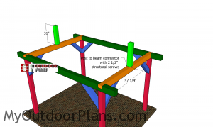 Ridge-beam-supports