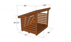 2 cord Wood Shed - dimensions