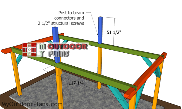 Fitting-the-ridge-beam-supports