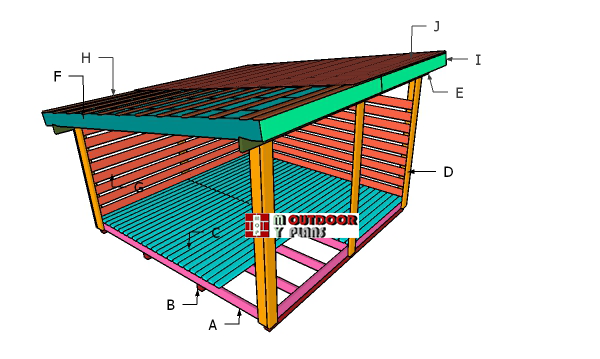 6 Cord Firewood Shed Roof Plans