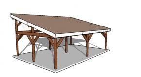 20×30 Lean to Pavilion Plans