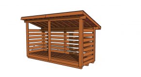 2 Cord 4×12 Firewood Shed Plans