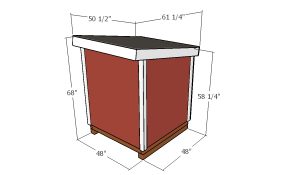 4x4 generator shed plans - dimensions