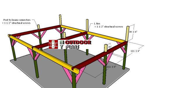 Fitting-the-ridge-beam-supports