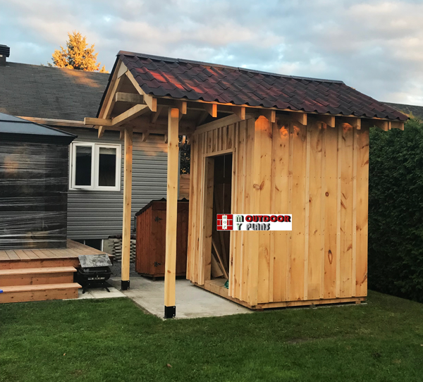 8×6+4 Shed with Porch – DIY Project