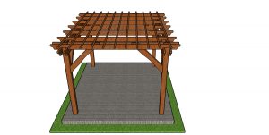 10x12 Pergola - side view