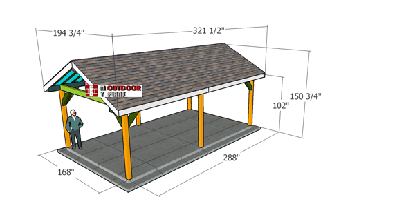 14x24-Gable-Pavilion-Plans---dimensions