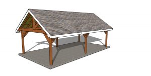 16x30 Gable Pavilion Plans