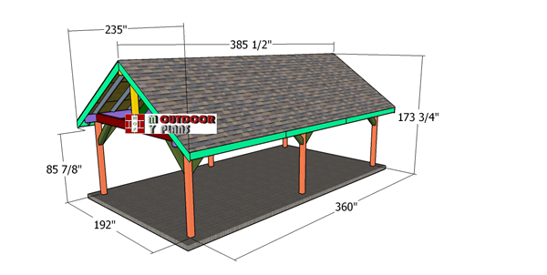 16x30-Gable-Pavilion-Plans---overall-dimensions