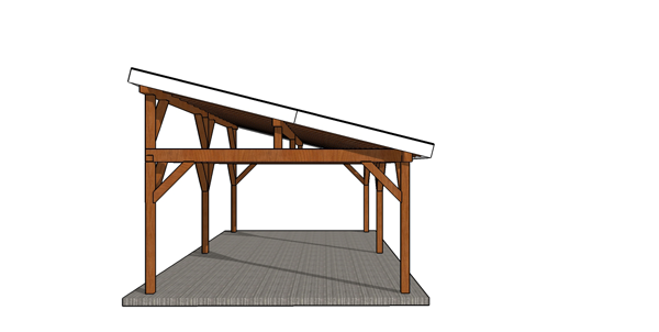 16x30-Lean-to-Pavilion-Plans--side-view