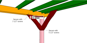 Fitting-the-braces---pergola