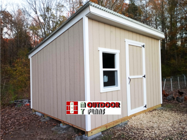 10×12 Lean to Shed – Chicken Coop