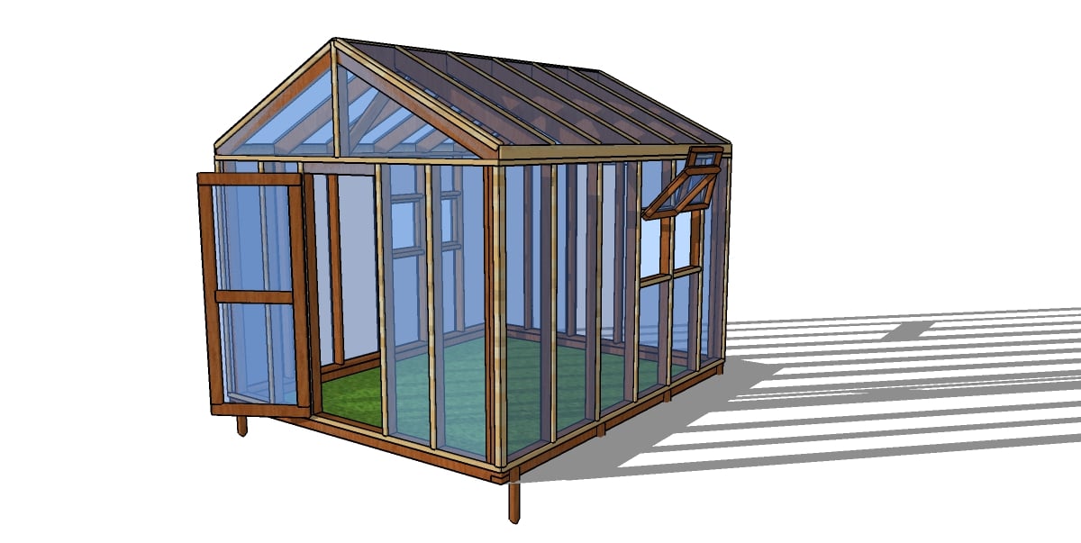 10×12 Greenhouse Plans – PDF Download