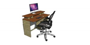 Computer desk plan