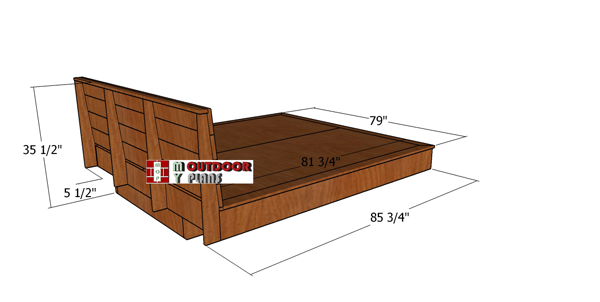 King-size-platform-bed---overall-dimensions
