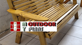 DIY Outdoor Bench with Backrest