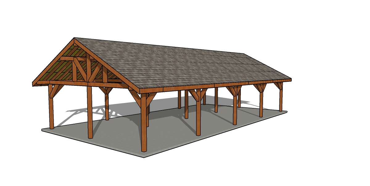 24×48 Gable Pavilion Plans – PDF Download