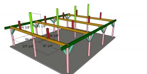 Fitting the ridge beam supports