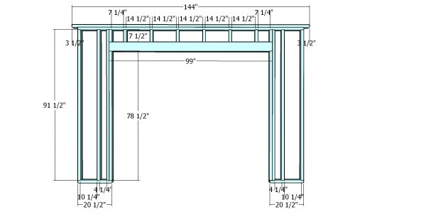 Front wall frame