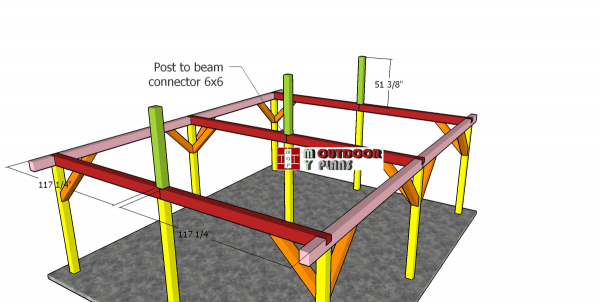 Ridge-beam-supports