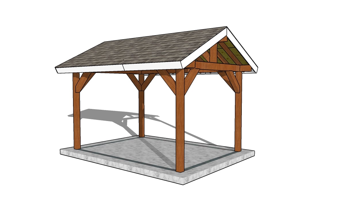 10×14 Gable Pavilion Plans – PDF Download