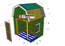 10×8 Gambrel Shed Roof Plans + Shed Doors