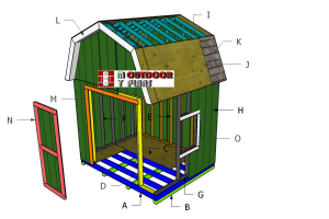 10×8 Gambrel Shed Roof Plans + Shed Doors