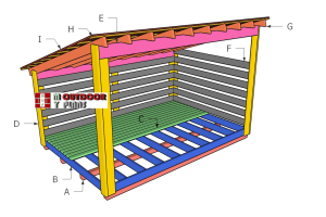 8×12 Firewood Shed Roof Plans – 4 Cord
