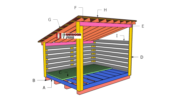Building-a-8x10-firewood-shed