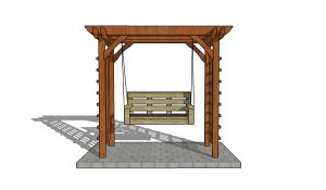 Arbor swing plans - front view