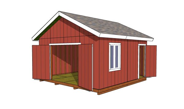 16x16 gable shed plans