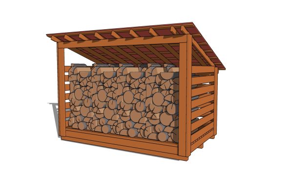 6x10 firewood shed plans