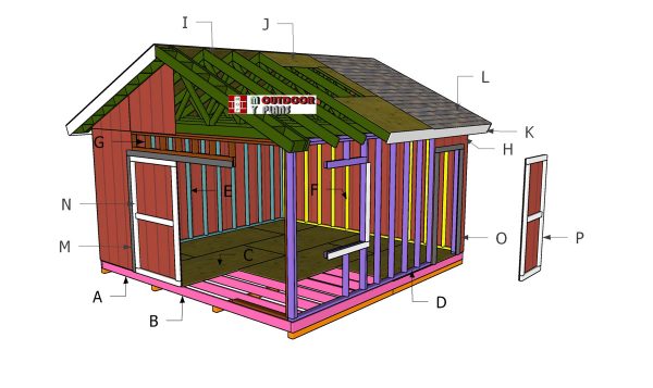 Building-the-16x16-gable-shed