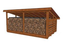 10×16 Firewood Shed Plans – 7 Cords Storage
