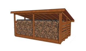 10x16 firewood shed