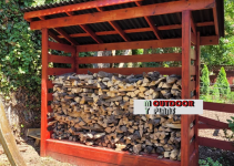 DIY 3×8 Firewood Shed