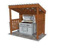 4×8 Grill Shelter Plans